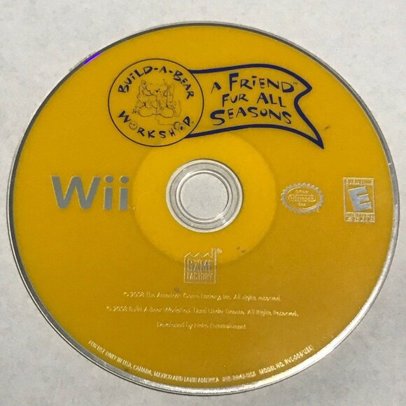 Build-A-Bear Workshop A Friend Fur All Seasons for Nintendo Wii - Picture 1 of 1
